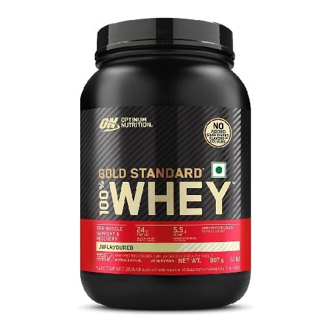 1 - ON (Optimum Nutrition) Gold Standard 100% Whey Protein,  2 lb  Unflavoured 