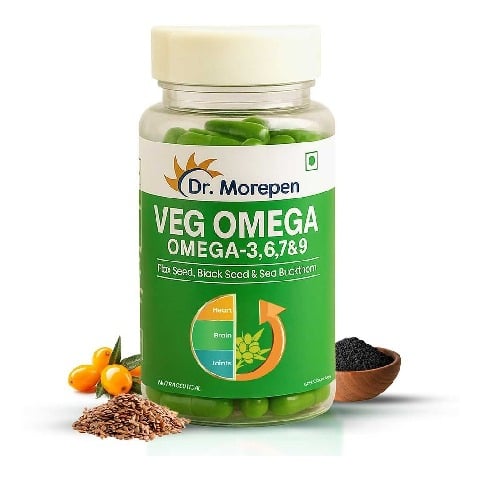 1 - Dr. Morepen Veg Omega 3 6 7 9,  60 capsules 