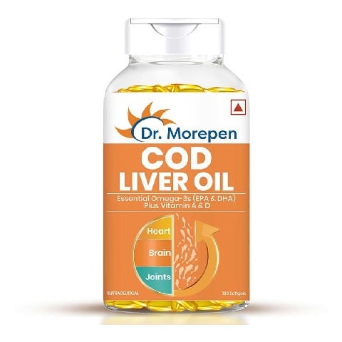 1 - Dr. Morepen Cod Liver Oil,  100 softgels 