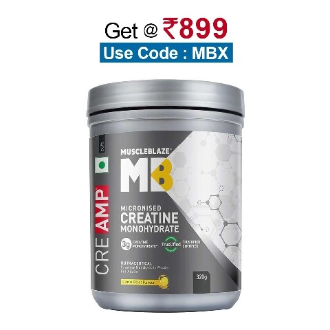 MuscleBlaze Creatine Monohydrate CreAMP,  Citrus Blast  0.71 lb 