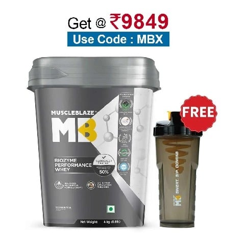 MuscleBlaze Biozyme Performance Whey,  8.8 lb  Chocolate Peanut Butter 