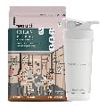TrueBasics Clean Whey Protein Isolate + Concentrate 2.2 lb Chocolate & Steel Pro Shaker 700 ml Combo