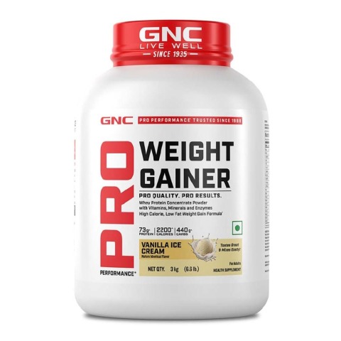 1 - GNC Pro Performance Weight Gainer,  6.6 lb  Vanilla Ice Cream 