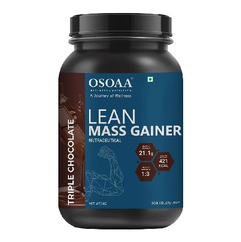 1 - Osoaa Lean Mass Gainer, 2.2 lb Triple Chocolate