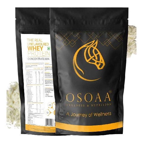 1 - Osoaa The Real Whey Protein Concentrate 80%,,  2.2 lb  Unflavoured 