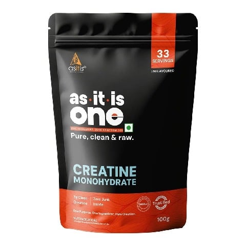 2 - AS-IT-IS Nutrition Creatine Monohydrate,  Unflavoured, USA Labdoor Certified for Accuracy & Purity  0.22 lb 