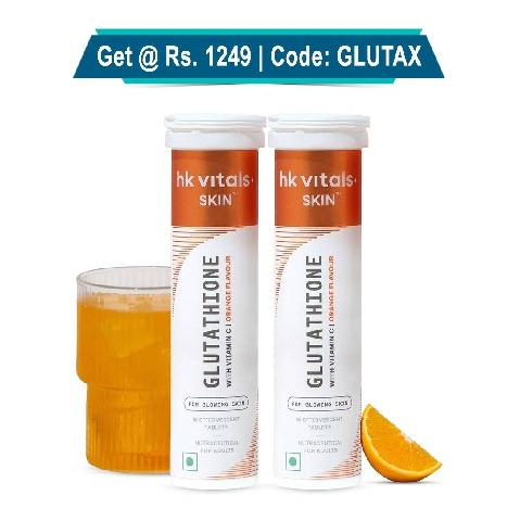 HealthKart HK Vitals Glutathione Effervescent,  Orange  30 tablet(s) 