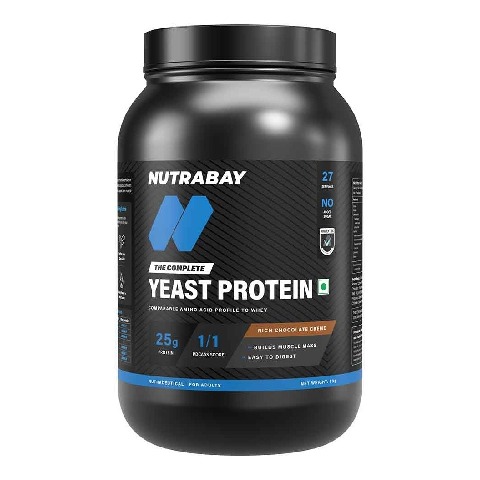 1 - Nutrabay Yeast Protein,  2.2 lb  Rich Chocolate Creme 