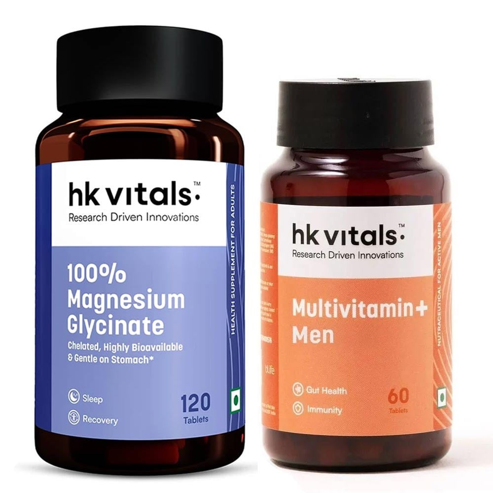 Multivitamin+ Men 60 Tabs and 100% Magnesium Glycinate 120 Tabs
