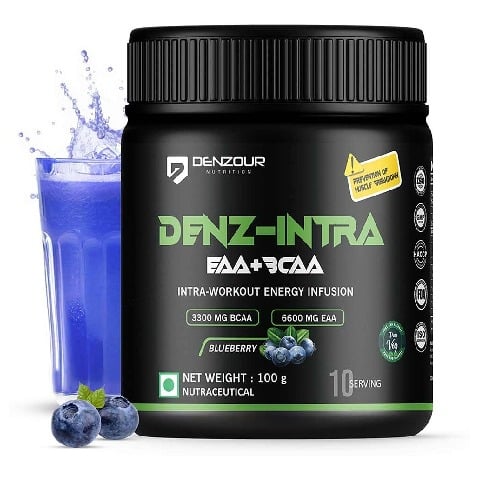 1 - Denzour Nutrition Denz-Intra BCAA+EAA,  Blueberry  0.22 lb  10 Servings 