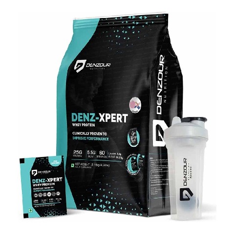 1 - Denzour Nutrition Denz-Xpert Whey Protein, 60 sachets/pack Boomer (with 500ml Shaker)