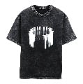 MuscleBlaze Deadlifted Soul Oversized Washed T-Shirt, Medium Dark Charcoal Grey
