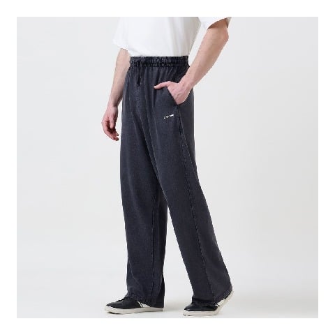 4 - MuscleBlaze Washed Oversized Joggers, Light Charcoal Grey Medium