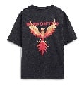 MuscleBlaze Deadlifted Soul Phoenix Oversized Washed T-Shirt,  Small  Light Grey 
