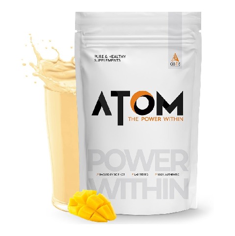 1 - AS-IT-IS Nutrition ATOM 100% Whey Protein Isolate Ultra-Pure, 2.2 lb Mango Delight