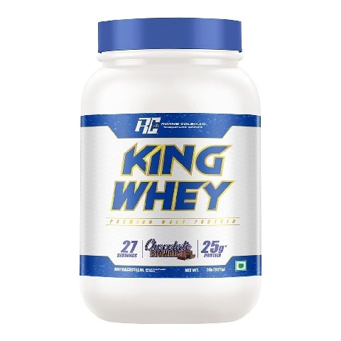 1 - RONNIE COLEMAN King Whey Protein,  2 lb  Chocolate Brownie 
