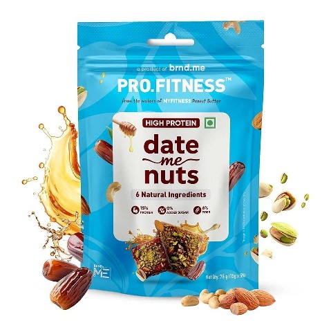 1 - Pro.Fitness Protein Date Bites Gift Box,  5 bar(s)  Natural (Pack of 4) 