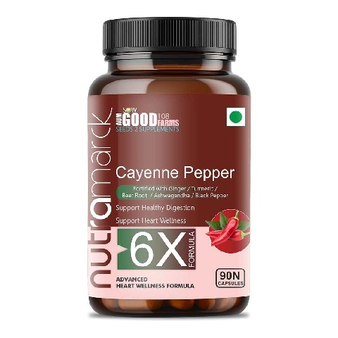 1 - NutraMarck Cayenne Pepper 6X,  90 capsules 