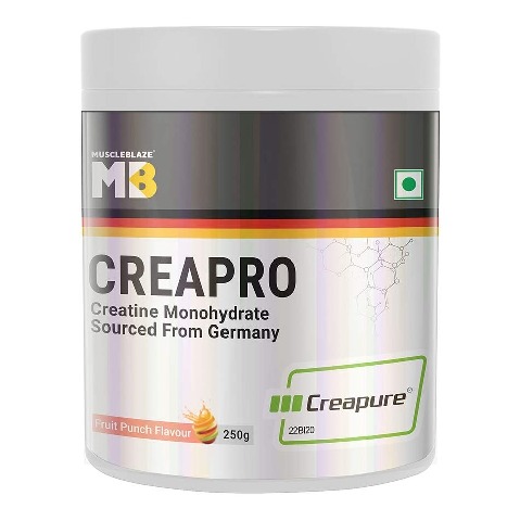 2 - MuscleBlaze CreaPRO Creatine with Creapure® Powder from Germany,  Fruit Punch  0.55 lb 