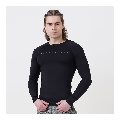 MuscleBlaze Compression Muscle Tee Full Sleeve, Large Midnight Black