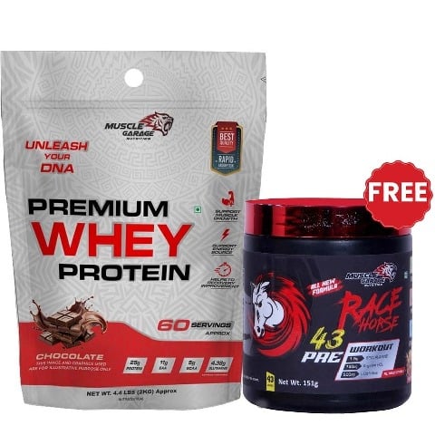 Muscle Garage Premium Whey Protein, 4.4 lb Chocolate