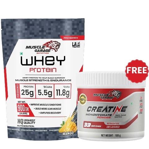 Muscle Garage Whey Protein,  2 lb  Mango 
