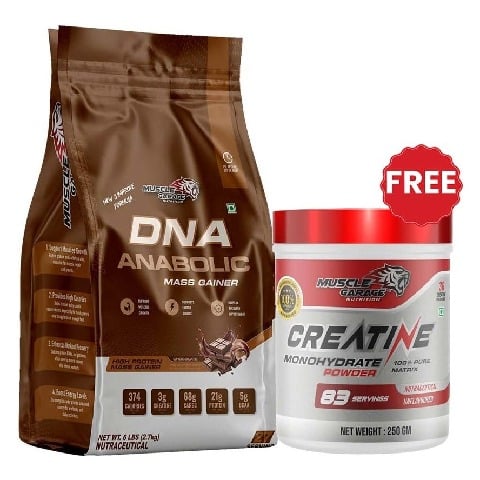 Muscle Garage DNA Anabolic Mass Gainer,  6 lb  Chocolate 
