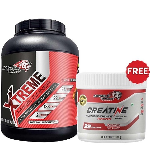 Muscle Garage Xtreme Mass Gainer,  5.95 lb  Choco Caramel 