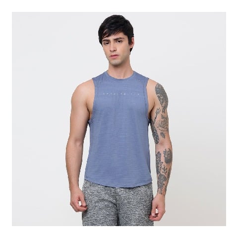 1 - MuscleBlaze Delt Tank,  Large  Nardo Grey 