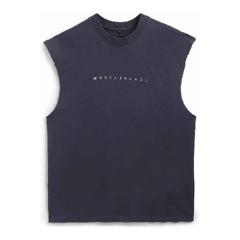 9 - MuscleBlaze B.D.S.M Oversized Tank,  X-Large  Charcoal 