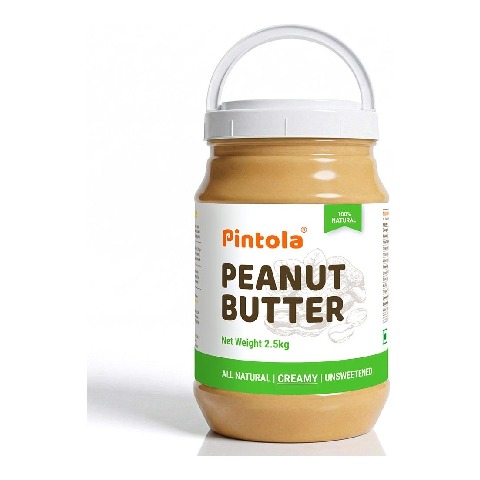 1 - Pintola All Natural Peanut Butter,  2.5 kg  Creamy 