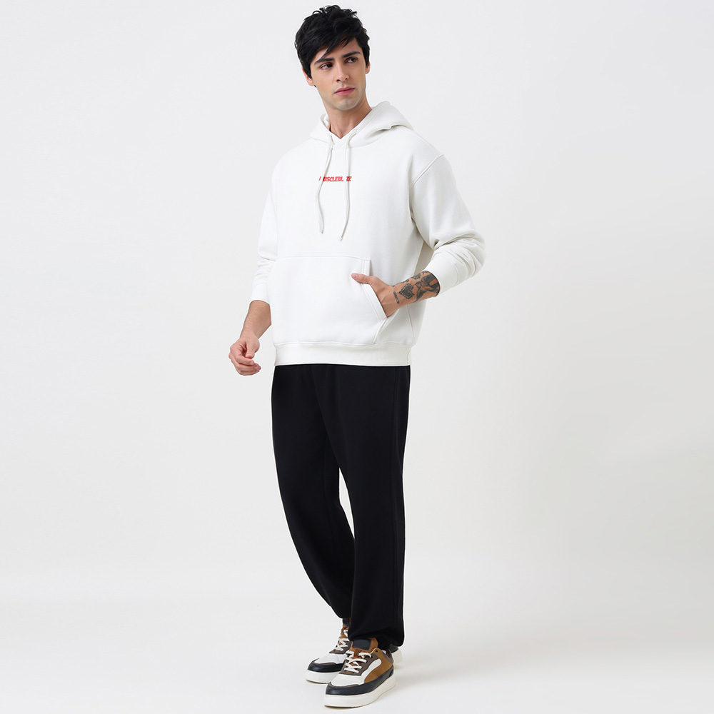 9 - MuscleBlaze Z-League Hoodie,  X-Large  White