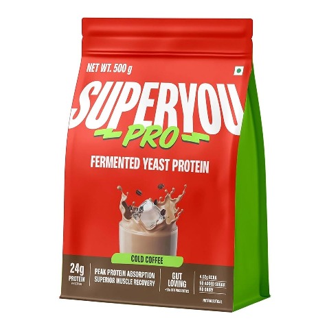 1 - Superyou Pro Fermented Yeast Protein,  1.1 lb  Cold Coffee 