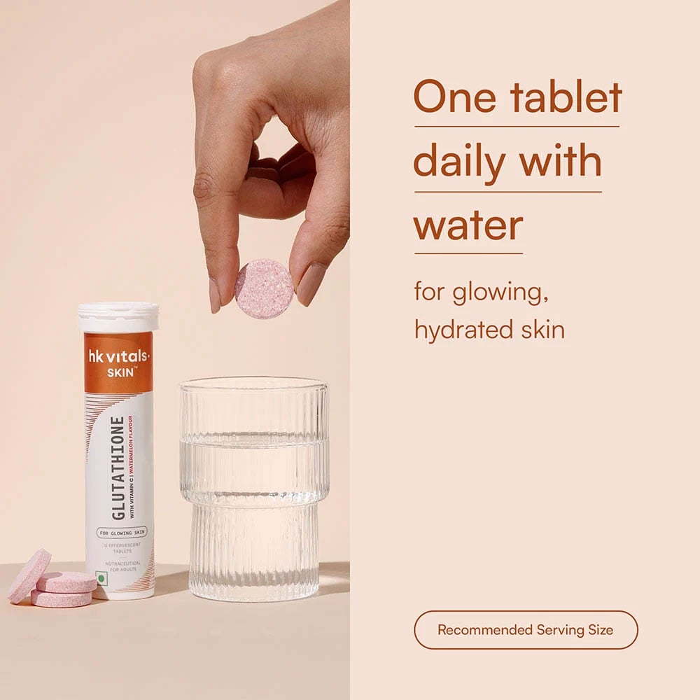 6 - HK Vitals Glutathione Effervescent with Vitamin C,  Watermelon  30 tablet(s) 