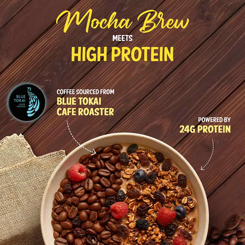 4 - MuscleBlaze High Protein Muesli,  1 kg  Blue Tokai Mocha Brew