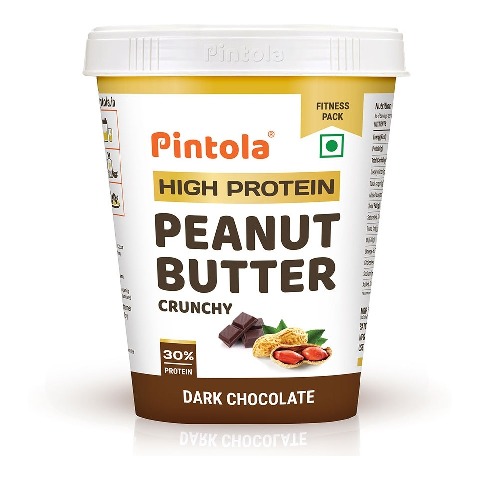1 - Pintola High Protein Peanut Butter,  1 kg  Dark Chocolate Crunchy 