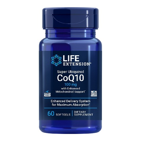 1 - Life Extension Super Ubiquinol CoQ10 (100mg), 60 softgels