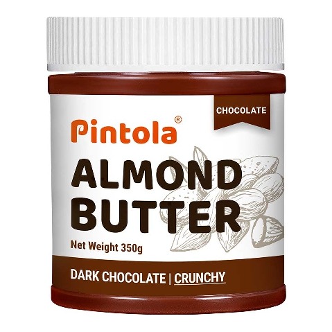 1 - Pintola Dark Chocolate Almond Butter, Crunchy 0.350 kg