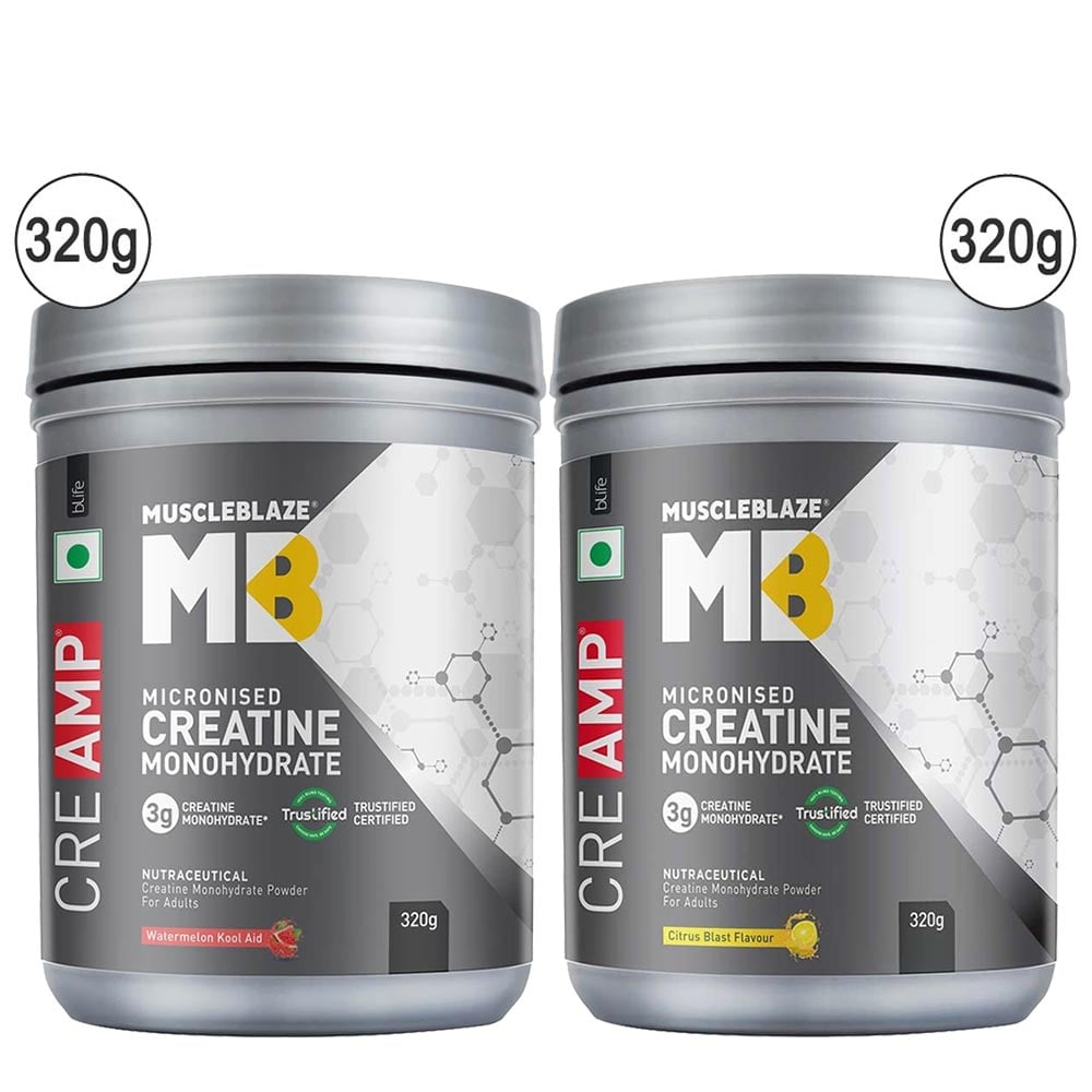 Creatine CreAMP 640g Pack - Watermelon Kool Aid and Citrus Blast