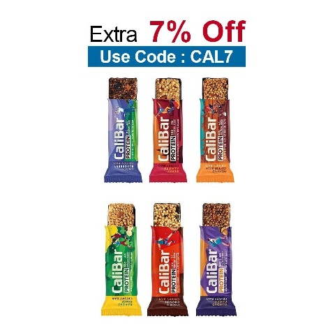 Calibar All in 1 Variety Pack (Protein Bar),  6 bar(s)  Almond Choco 
