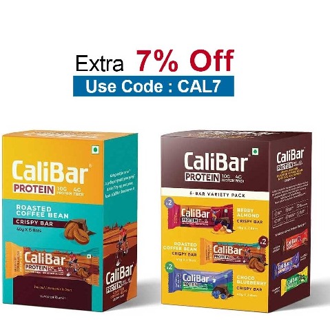 Calibar Protein Bar 10g Protein,  12 bar(s)  Roasted Coffee Bean (Pack of 6)+ 6-Bar Variety Pack (Assorted) 