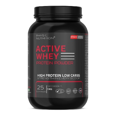 1 - Physic Nutrition Active Whey Protein Powder, 2.2 lb Coffee