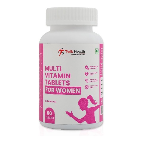 1 - Twik Health Multivitamin for Women,  60 tablet(s)  Unflavoured 