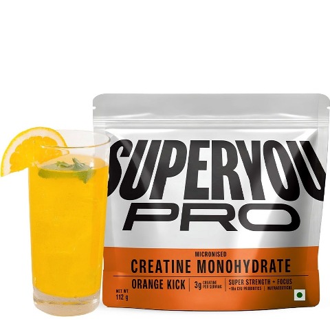 1 - Superyou Pro Micronised Creatine Monohydrate, Orange Kick 0.25 lb