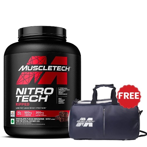 MuscleTech Performance Series NitroTech Ripped,  4 lb  Chocolate Fudge Brownie 