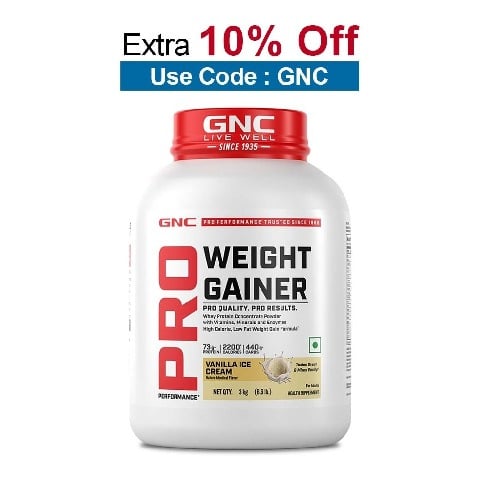 GNC Pro Performance Weight Gainer,  6.6 lb  Vanilla Ice Cream 