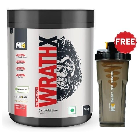 MuscleBlaze Pre Workout WrathX,  0.75 lb  Fruit Fury 