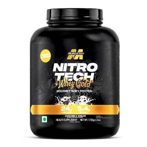 1 - MuscleTech Nitrotech Whey Gold,  3.8 lb  Cookies & Cream 