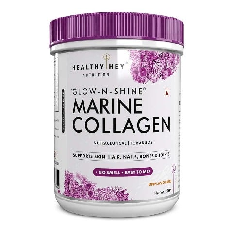 1 - HealthyHey Nutrition Marine Collagen Powder,  200 g  Unflavoured 