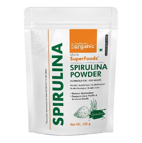 1 - HealthyHey Organic Spirulina Powder,  100 g 